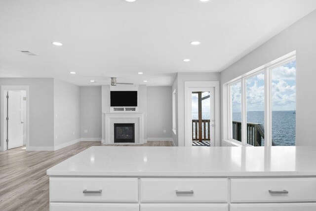 14351 State Highway 20, Niceville, FL 32578 - kitchen with light countertops, recessed lighting, healthy amount of natural light, and light wood finished floors