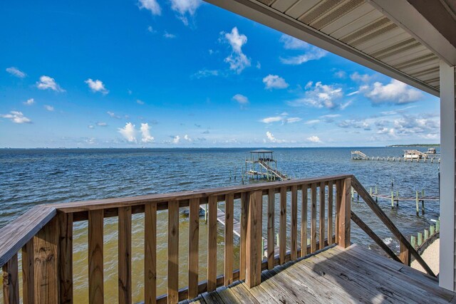 14351 State Highway 20, Niceville, FL 32578 - dock featuring a water view and boat lift