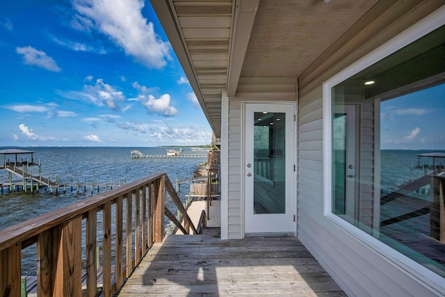 14351 State Highway 20, Niceville, FL 32578 - wooden deck featuring a water view