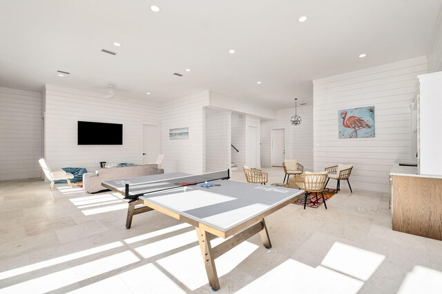 7570 E County Highway 30a, Watersound, FL 32461 - living room featuring stairs and recessed lighting