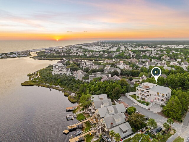 7570 E County Highway 30a, Watersound, FL 32461 - aerial view at dusk of a water view