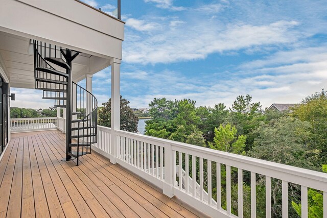 7570 E County Highway 30a, Watersound, FL 32461 - wooden terrace with stairway