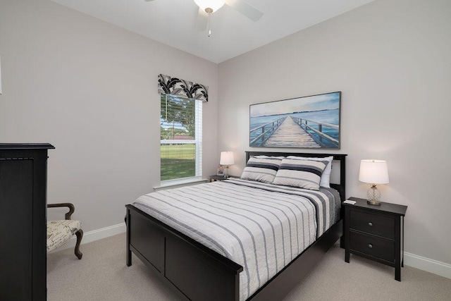 359 Indigo Loop, Miramar Beach, FL 32550 - bedroom with carpet, baseboards, and a ceiling fan