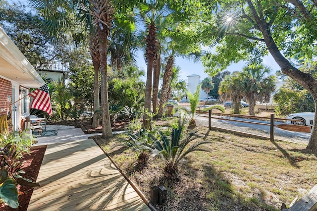 40 Flounder St, Santa Rosa Beach, FL 32459 - view of yard featuring a wooden deck