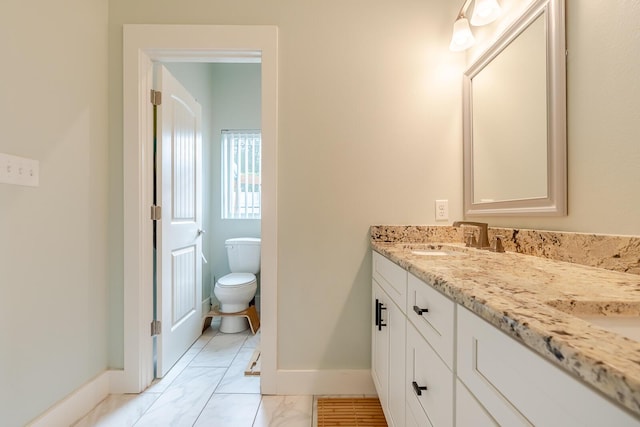 409 Hideaway Ln, Niceville, FL 32578 - full bathroom featuring toilet and double vanity