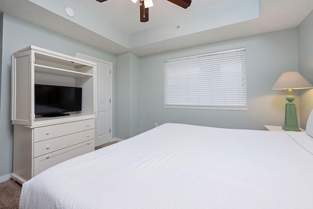 1515 SE Miracle Strip Pkwy Unit 613, Fort Walton Beach, FL 32548 - carpeted bedroom with baseboards and ceiling fan