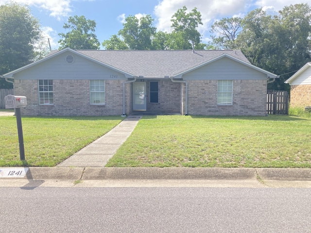 1241 Bridge Creek Ter, Pensacola, FL 32506 - single story home with a front yard and brick siding