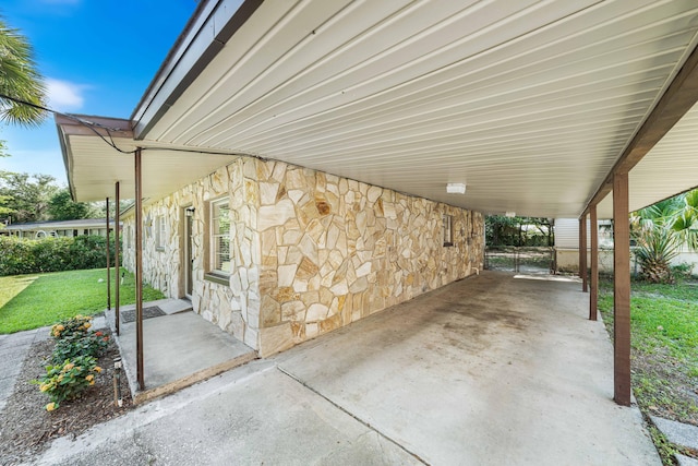 814 Tuxedo Dr, Fort Walton Beach, FL 32547 - view of patio with an attached carport