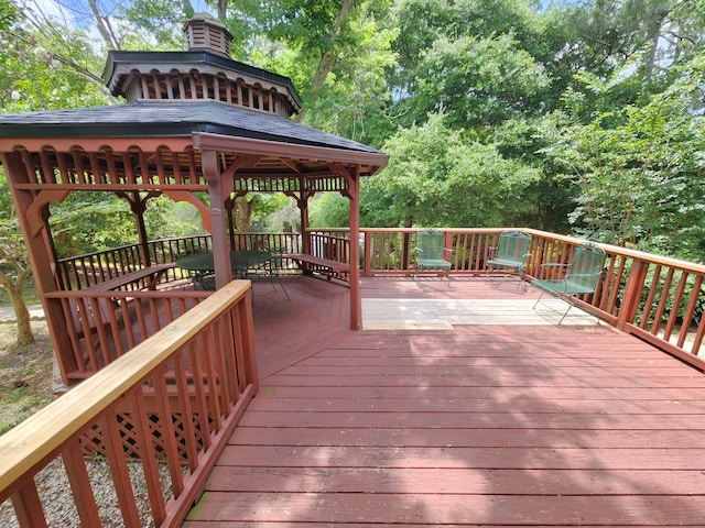 4868 Orlimar St, Crestview, FL 32536 - wooden terrace with a gazebo