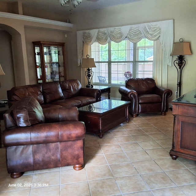 5848 Saratoga Dr, Crestview, FL 32536 - living room with light tile patterned flooring