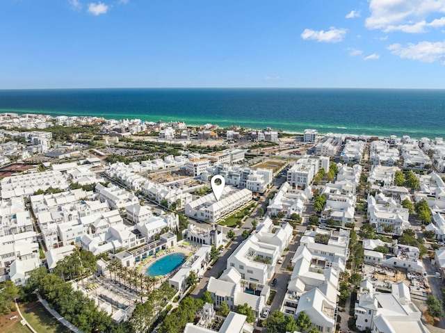 132 N Somerset St, Alys Beach, FL 32461 - aerial overview of property's location featuring a large body of water and a pool