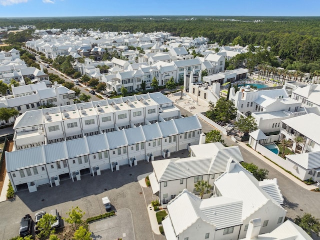 132 N Somerset St, Alys Beach, FL 32461 - aerial perspective of suburban area featuring a pool area