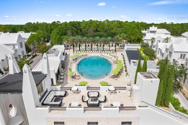 132 N Somerset St, Alys Beach, FL 32461 - drone / aerial view of a pool