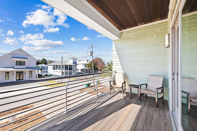 89 Shirah St, Destin, FL 32541 - wooden deck with a residential view