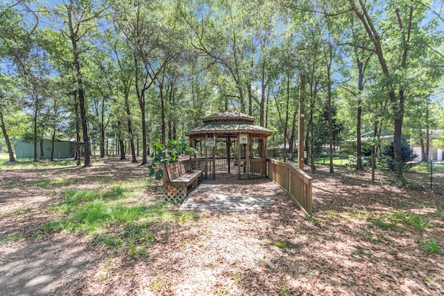 1184 Blackberry Cir, Baker, FL 32531 - view of yard with a gazebo