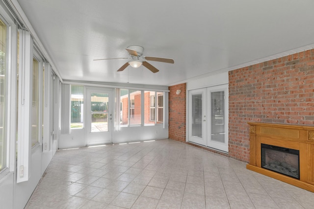 1184 Blackberry Cir, Baker, FL 32531 - unfurnished sunroom with french doors