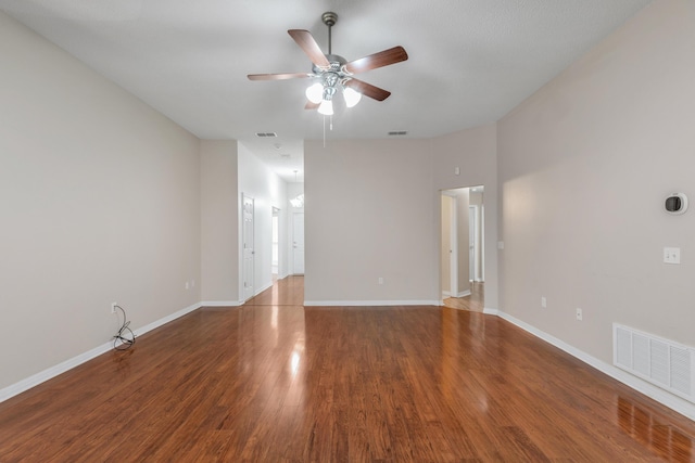 1184 Blackberry Cir, Baker, FL 32531 - spare room with ceiling fan, wood finished floors, and baseboards