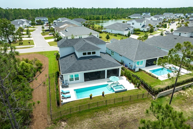 276 W Lafayette Rd, Inlet Beach, FL 32461 - aerial view of residential area featuring a pool and a forest