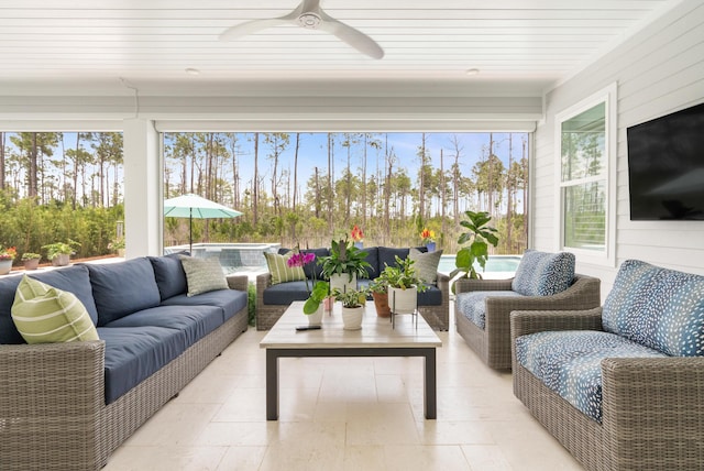 276 W Lafayette Rd, Inlet Beach, FL 32461 - sunroom / solarium with healthy amount of natural light