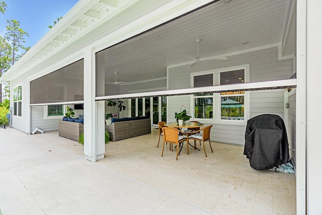 276 W Lafayette Rd, Inlet Beach, FL 32461 - view of patio with an outdoor hangout area and grilling area