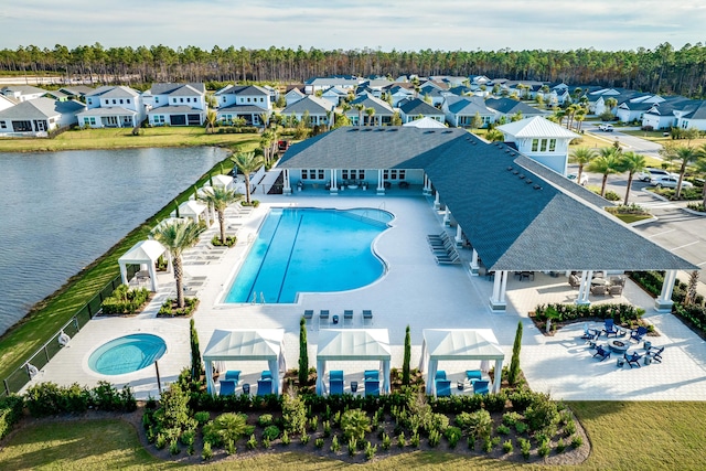 276 W Lafayette Rd, Inlet Beach, FL 32461 - community pool with a residential view and a patio area