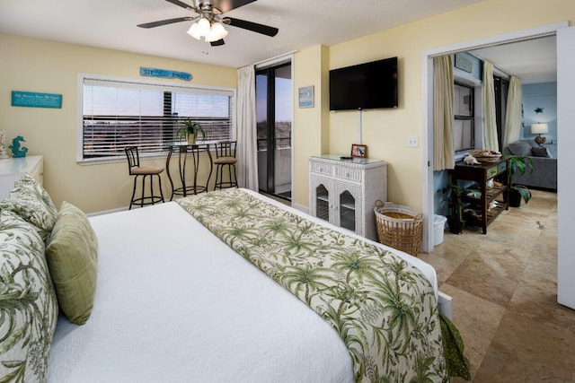 660 Nautilus Ct Unit 1103, Fort Walton Beach, FL 32548 - bedroom with access to outside and ceiling fan