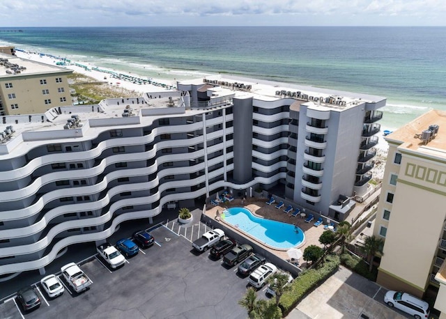 660 Nautilus Ct Unit 1103, Fort Walton Beach, FL 32548 - drone / aerial view of a pool and extended coastline