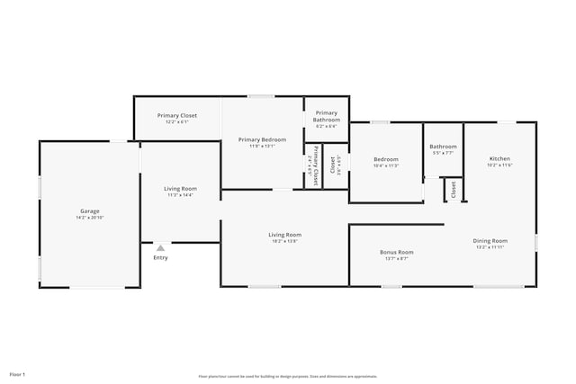 101 SE Elm Ave, Fort Walton Beach, FL 32548 - view of floor plan / room layout