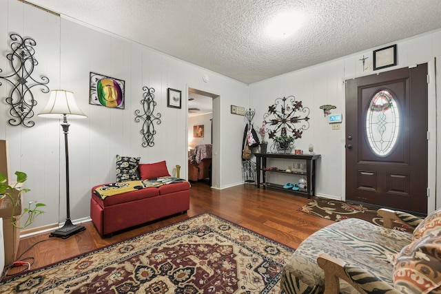 101 SE Elm Ave, Fort Walton Beach, FL 32548 - foyer with a textured ceiling and wood finished floors