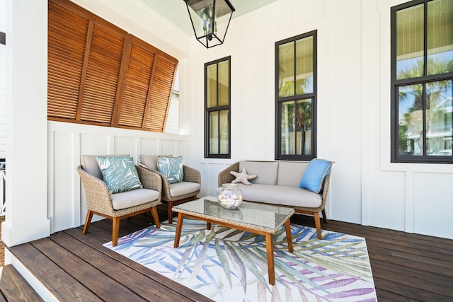 250 Beach Bike Way, Inlet Beach, FL 32461 - wooden terrace with outdoor lounge area