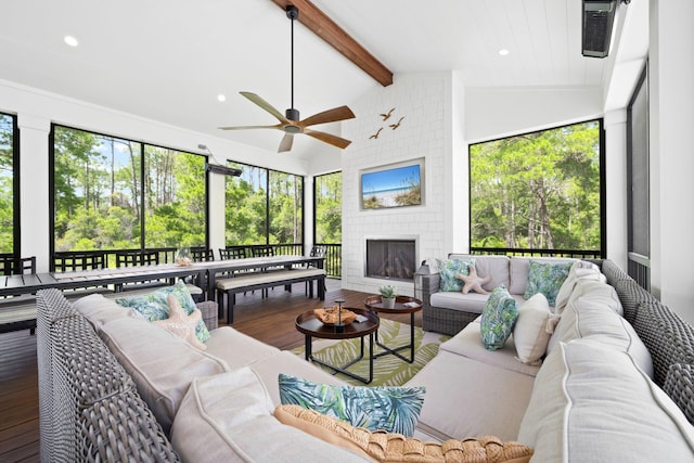250 Beach Bike Way, Inlet Beach, FL 32461 - view of sunroom / solarium