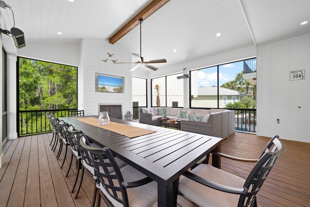 250 Beach Bike Way, Inlet Beach, FL 32461 - sunroom / solarium featuring plenty of natural light