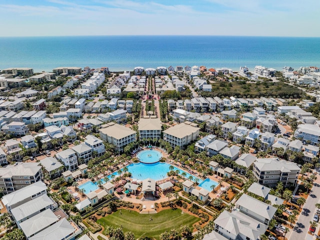 250 Beach Bike Way, Inlet Beach, FL 32461 - bird's eye view of a pool and a nearby body of water