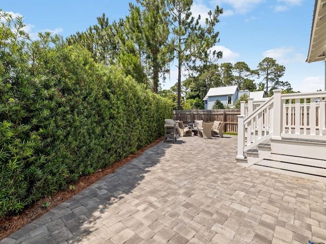 14 Bayshore Pines Ct, Miramar Beach, FL 32550 - view of patio featuring an outdoor living space