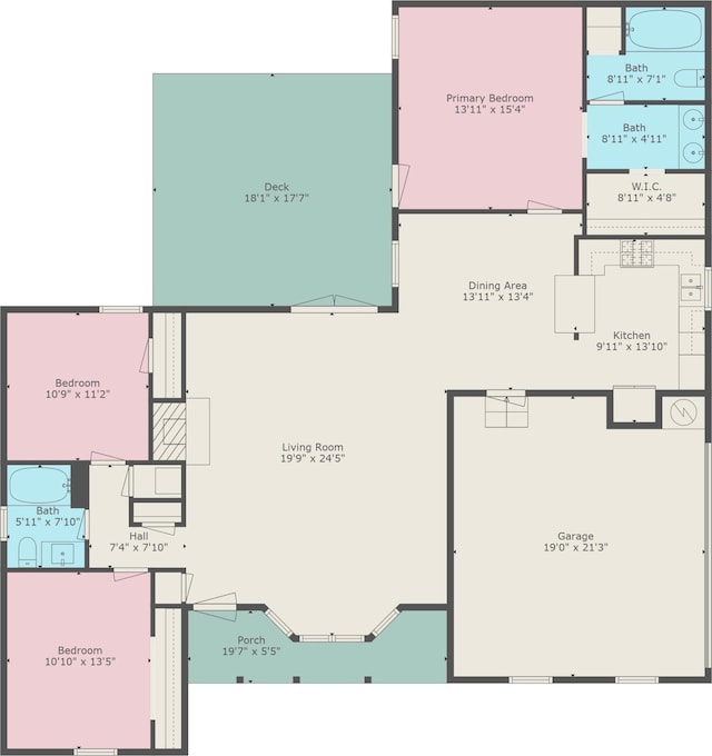 5903 Jack Stokes Rd, Baker, FL 32531 - view of room layout