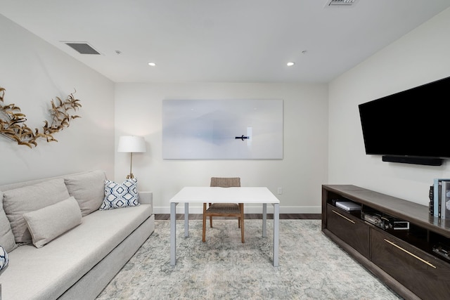 3820 E County Highway 30a Unit 408, Santa Rosa Beach, FL 32459 - living area featuring light wood-type flooring and recessed lighting