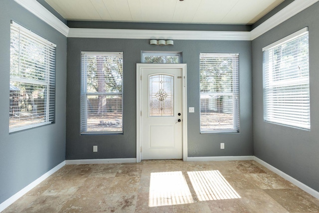 2007 Bayshore Dr, Niceville, FL 32578 - foyer entrance featuring healthy amount of natural light and stone finish floors