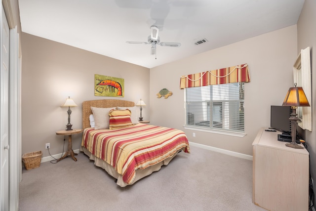 9815 US Highway 98 Unit 34, Miramar Beach, FL 32550 - carpeted bedroom featuring baseboards and ceiling fan