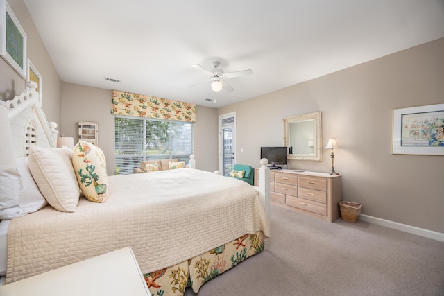 9815 US Highway 98 Unit 34, Miramar Beach, FL 32550 - bedroom featuring carpet flooring, baseboards, and ceiling fan