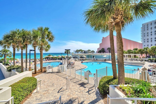 550 Tops L Beach Blvd # 102, Miramar Beach, FL 32550 - community pool featuring a water view