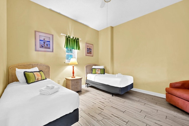 550 Tops L Beach Blvd # 102, Miramar Beach, FL 32550 - bedroom featuring wood finished floors, baseboards, and ceiling fan