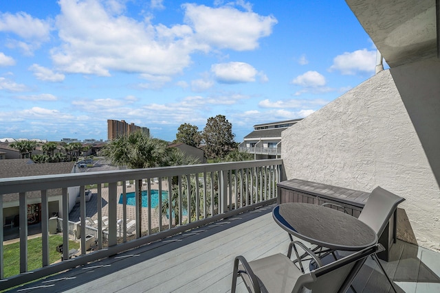 17614 Front Bch Unit E17, Panama City Beach, FL 32413 - view of wooden deck