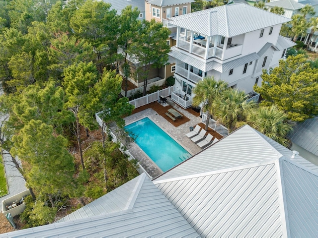 170 Seacrest Beach Blvd, Inlet Beach, FL 32461 - aerial view of property and surrounding area featuring a pool