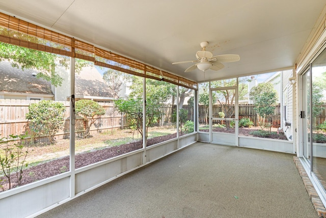7 Citation Dr, Shalimar, FL 32579 - unfurnished sunroom with a ceiling fan