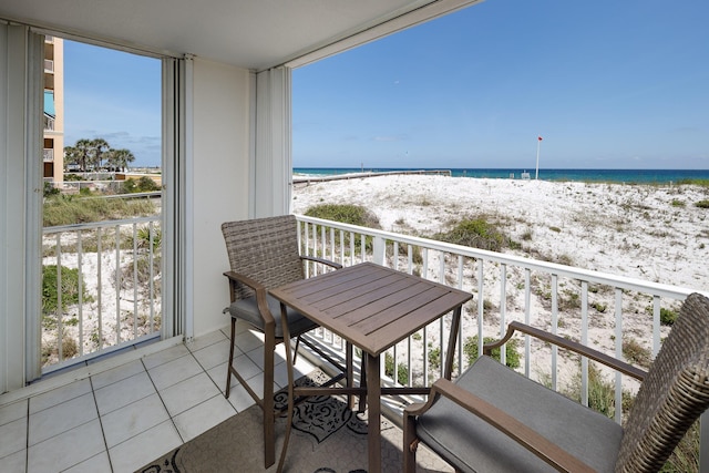 376 Santa Rosa Blvd Unit 101, Fort Walton Beach, FL 32548 - balcony with view of water and beach
