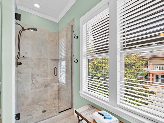216 Tahitian Way, Destin, FL 32541 - full bath featuring a shower stall and ornamental molding
