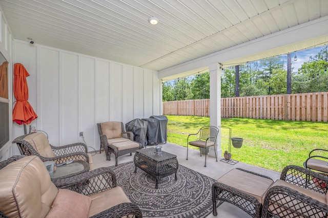 125 Hobson Ave, Crestview, FL 32539 - view of patio / terrace with an outdoor hangout area and grilling area