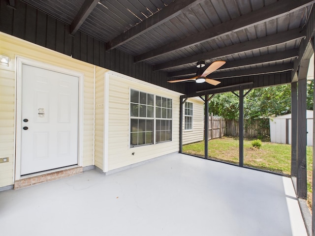 175 Villacrest Dr, Crestview, FL 32536 - view of patio with ceiling fan