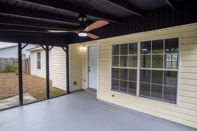 175 Villacrest Dr, Crestview, FL 32536 - view of patio with ceiling fan