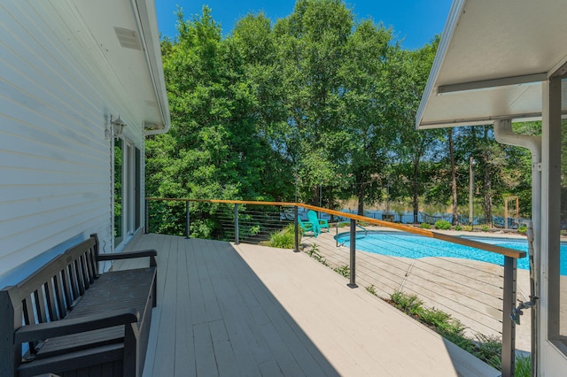 4680 Lovegrass Ln, Crestview, FL 32539 - wooden deck with view of scattered trees
